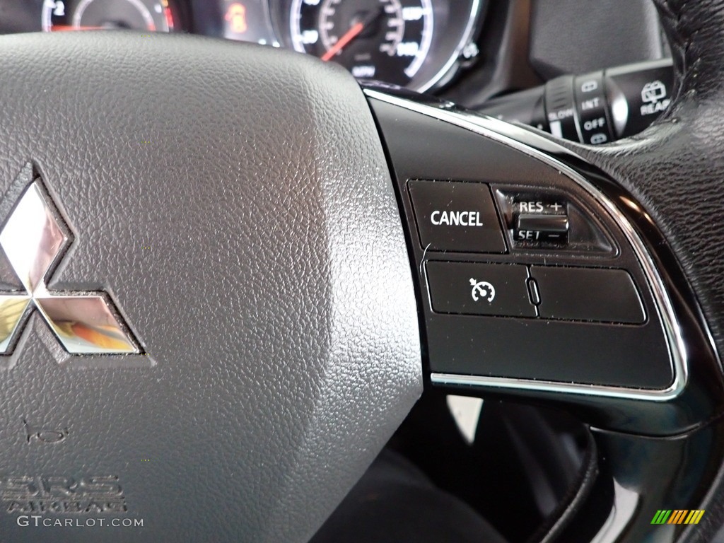 2017 Mitsubishi Outlander Sport ES Black Steering Wheel Photo #143474087