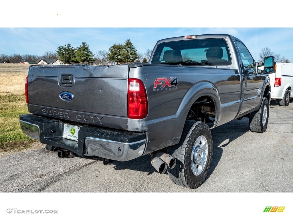 2013 F350 Super Duty XLT Regular Cab 4x4 - Sterling Gray Metallic / Steel photo #4