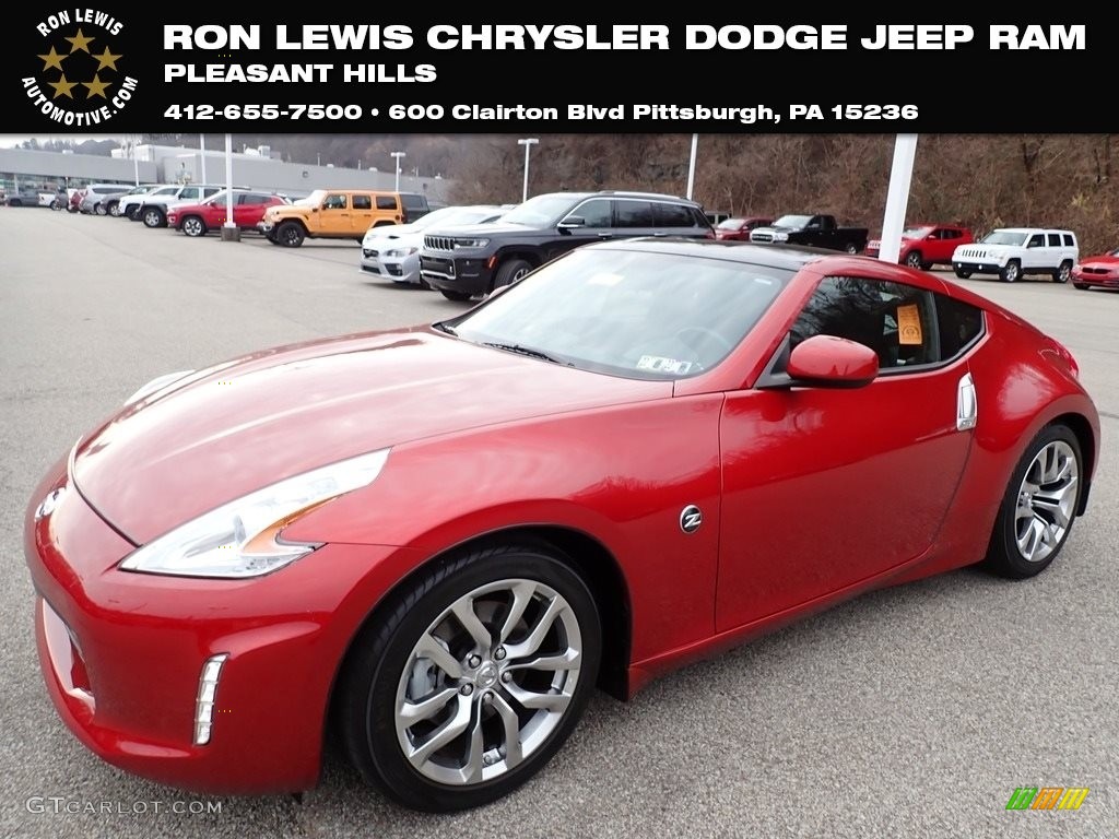 2014 370Z Touring Coupe - Magma Red / Black photo #1