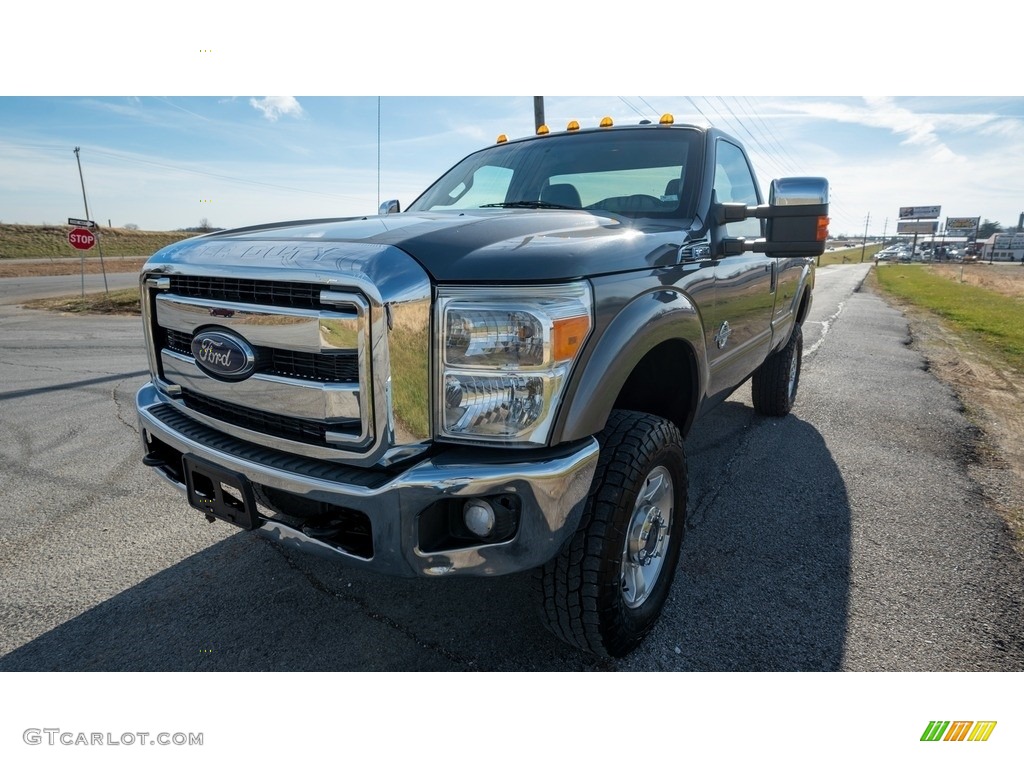 2013 F350 Super Duty XLT Regular Cab 4x4 - Sterling Gray Metallic / Steel photo #8