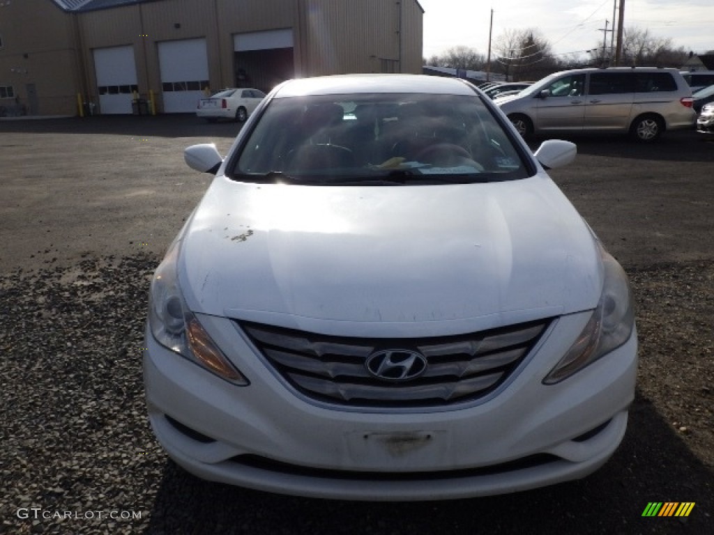 2013 Sonata GLS - Shimmering White / Camel photo #2