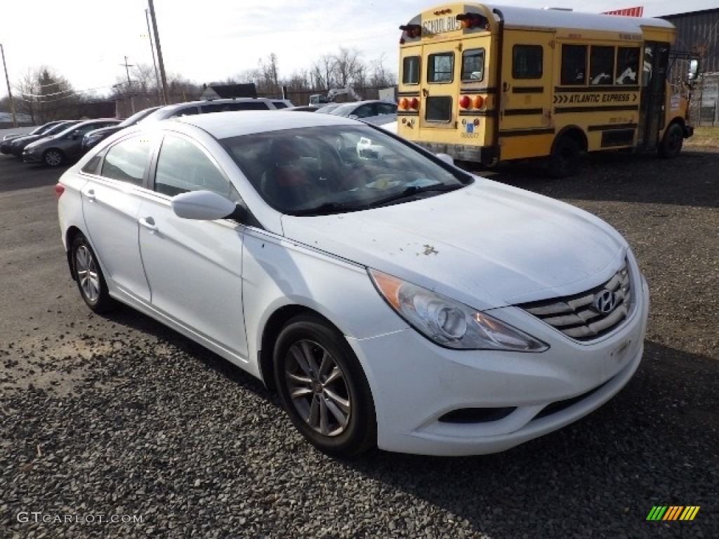 2013 Sonata GLS - Shimmering White / Camel photo #3