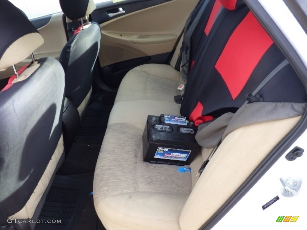 2013 Sonata GLS - Shimmering White / Camel photo #4