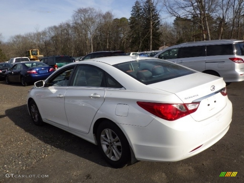 2013 Sonata GLS - Shimmering White / Camel photo #5