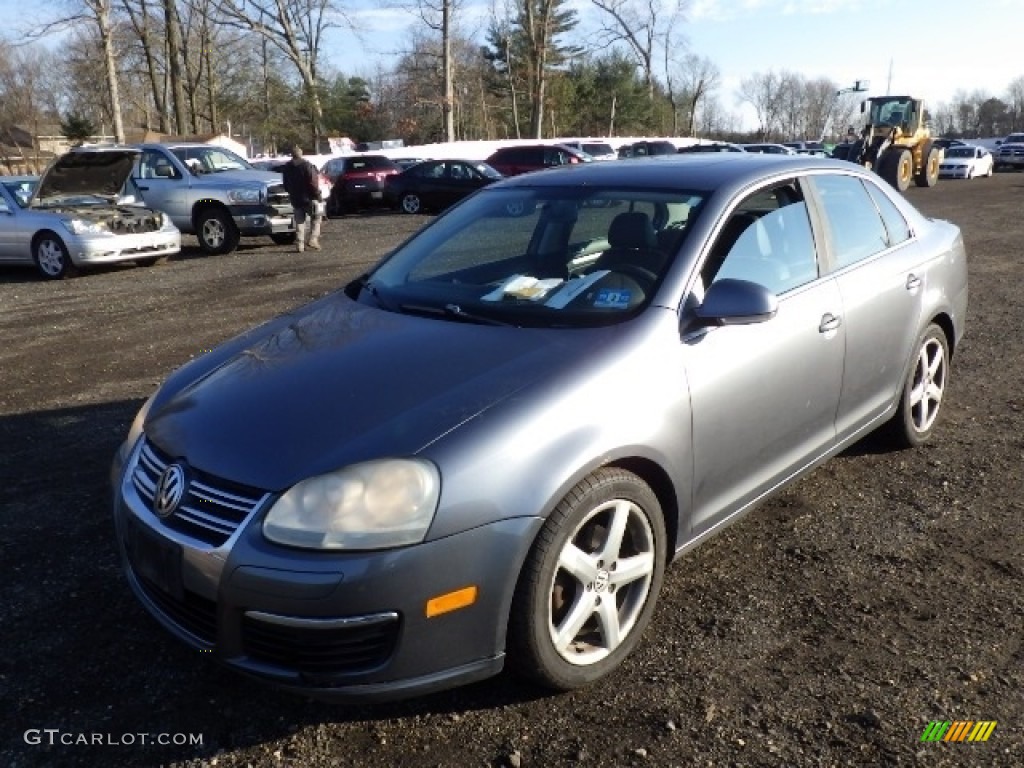 2008 Jetta SE Sedan - Platinum Grey Metallic / Anthracite Black photo #1