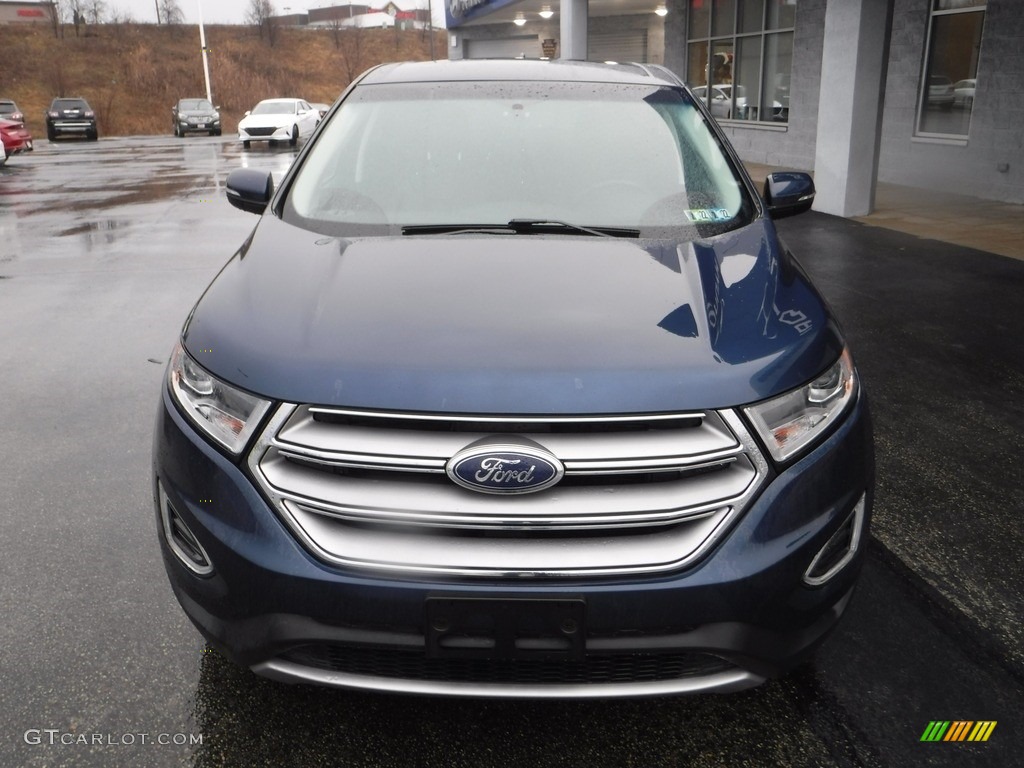 2017 Edge Titanium AWD - Blue Jeans Metallic / Ebony photo #3