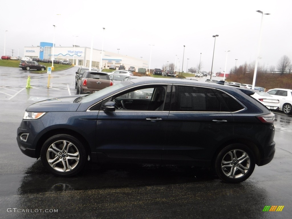 2017 Edge Titanium AWD - Blue Jeans Metallic / Ebony photo #5