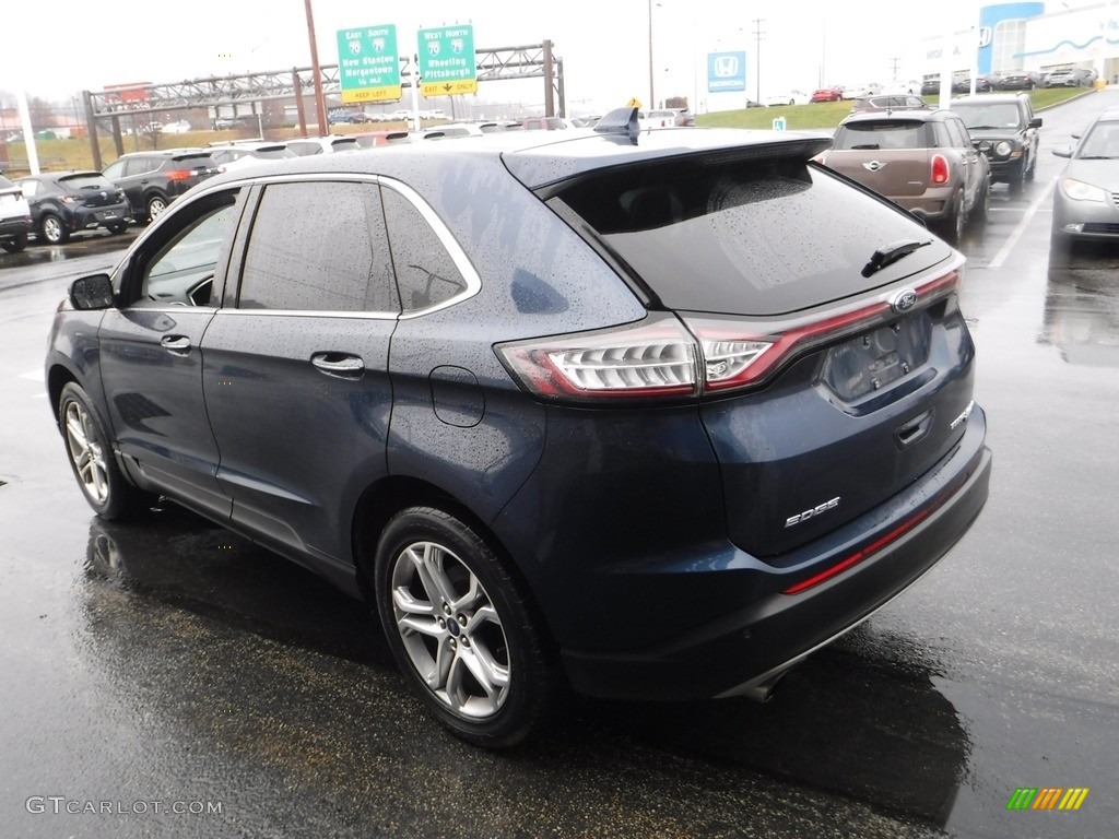 2017 Edge Titanium AWD - Blue Jeans Metallic / Ebony photo #7