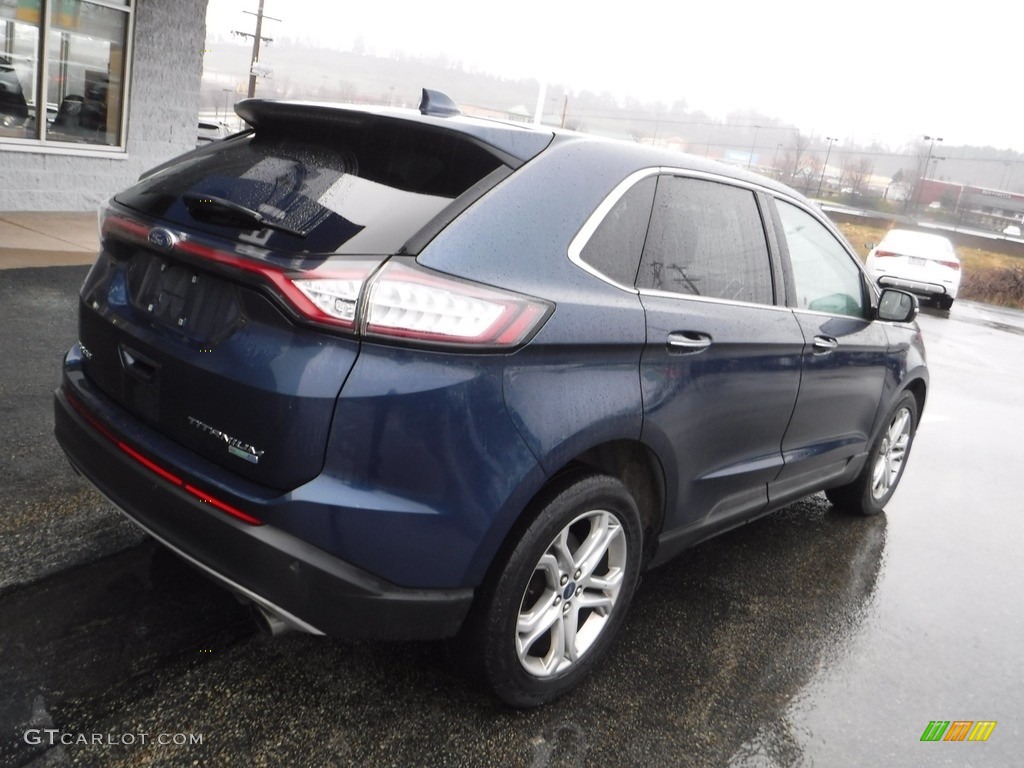 2017 Edge Titanium AWD - Blue Jeans Metallic / Ebony photo #9
