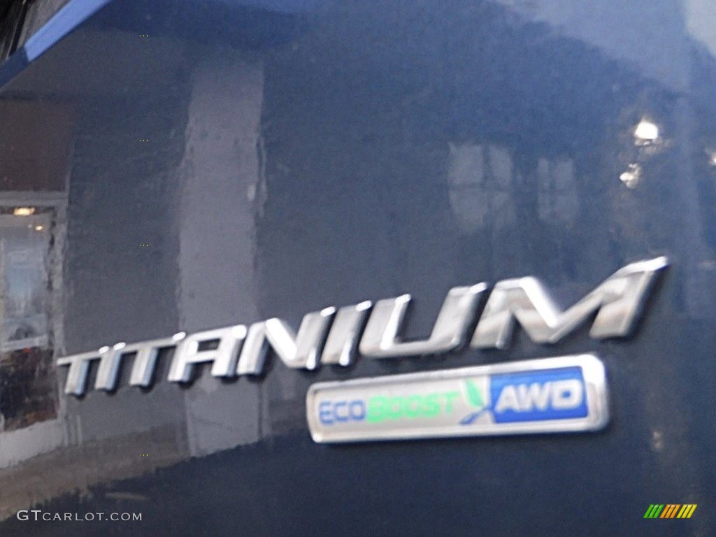 2017 Edge Titanium AWD - Blue Jeans Metallic / Ebony photo #10