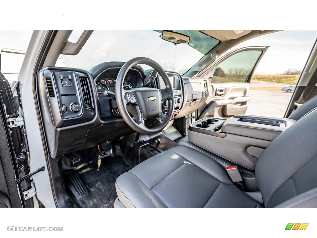 Dark Ash/Jet Black Interior 2018 Chevrolet Silverado 3500HD Work Truck Double Cab 4x4 Photo #143478209