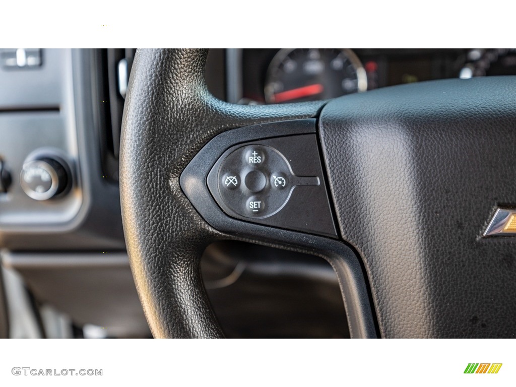 2018 Chevrolet Silverado 3500HD Work Truck Double Cab 4x4 Dark Ash/Jet Black Steering Wheel Photo #143478362