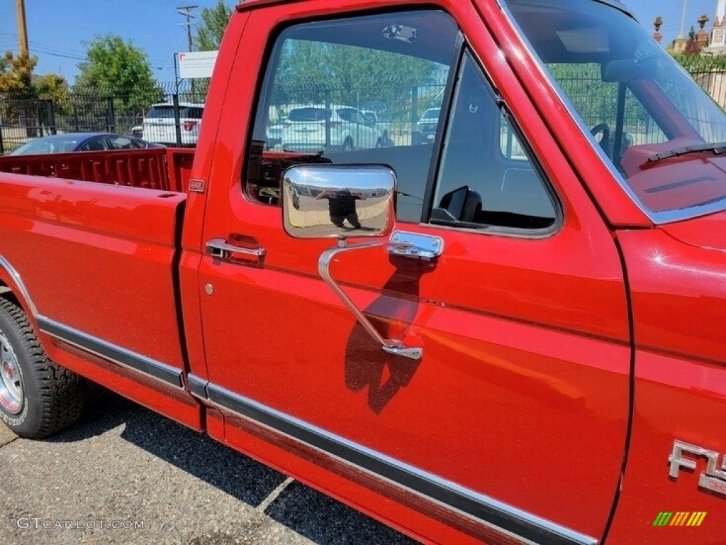 1986 F150 XLT Regular Cab - Bright Red / Red photo #2