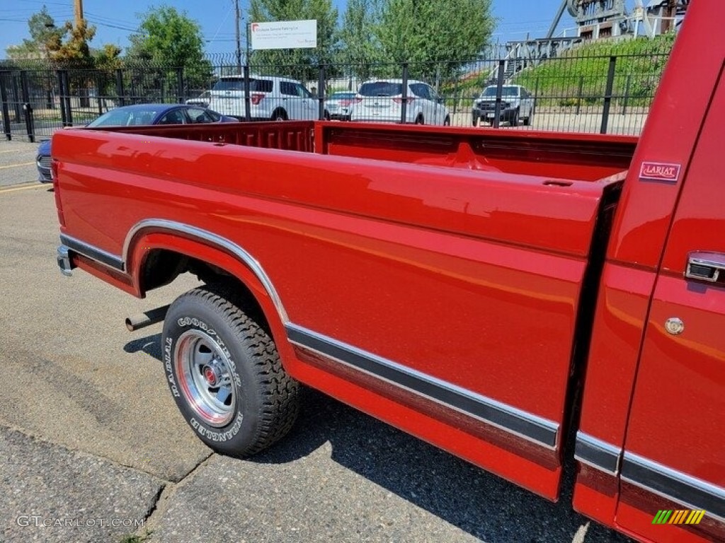 1986 F150 XLT Regular Cab - Bright Red / Red photo #3
