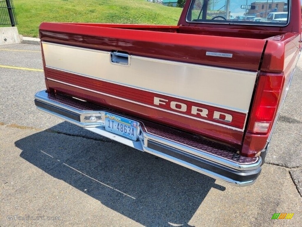1986 F150 XLT Regular Cab - Bright Red / Red photo #9