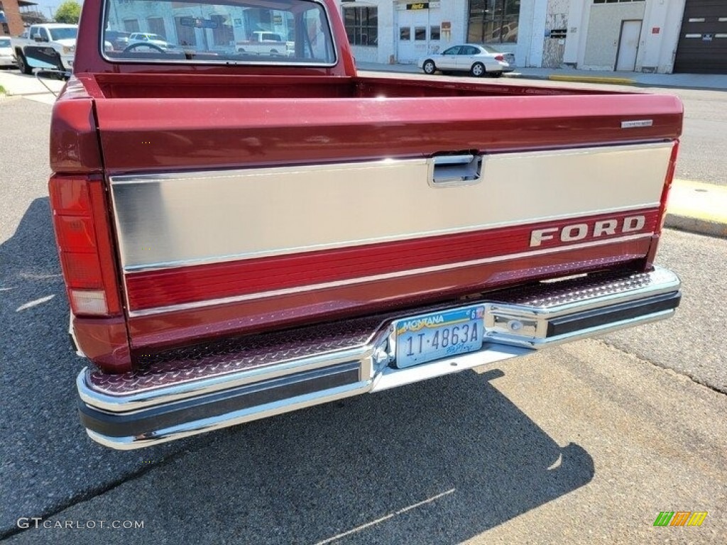 1986 F150 XLT Regular Cab - Bright Red / Red photo #11