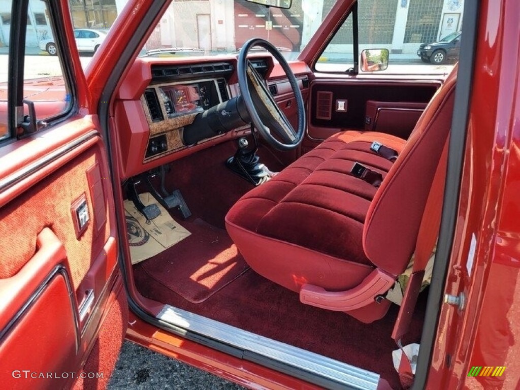 1986 F150 XLT Regular Cab - Bright Red / Red photo #19