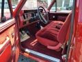  1986 F150 XLT Regular Cab Red Interior