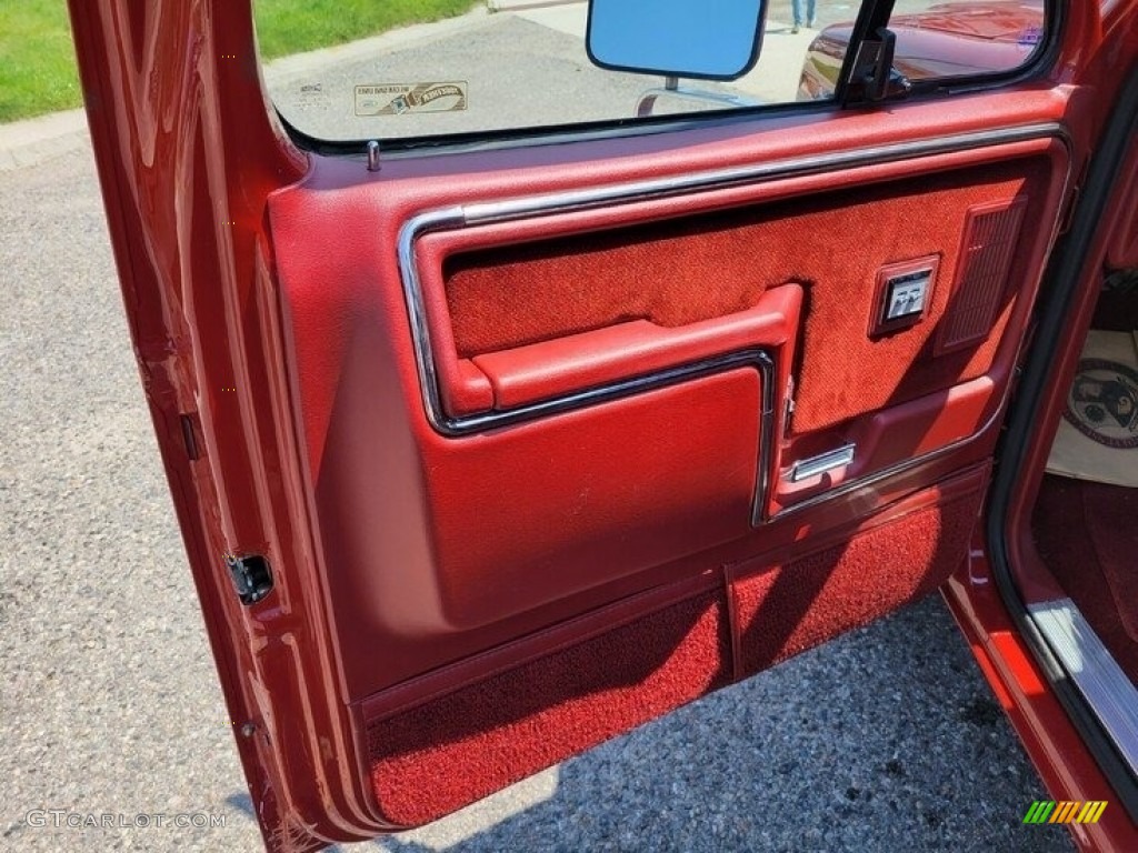 1986 F150 XLT Regular Cab - Bright Red / Red photo #20