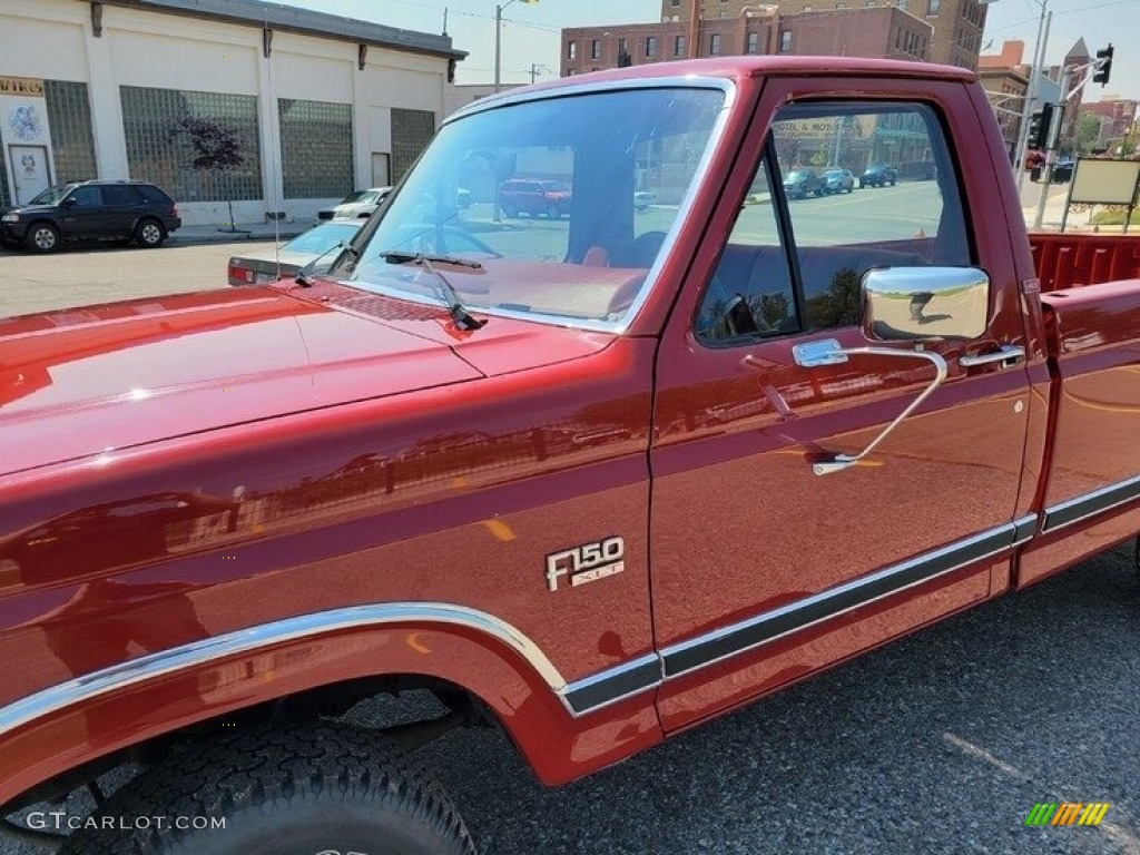 1986 F150 XLT Regular Cab - Bright Red / Red photo #24