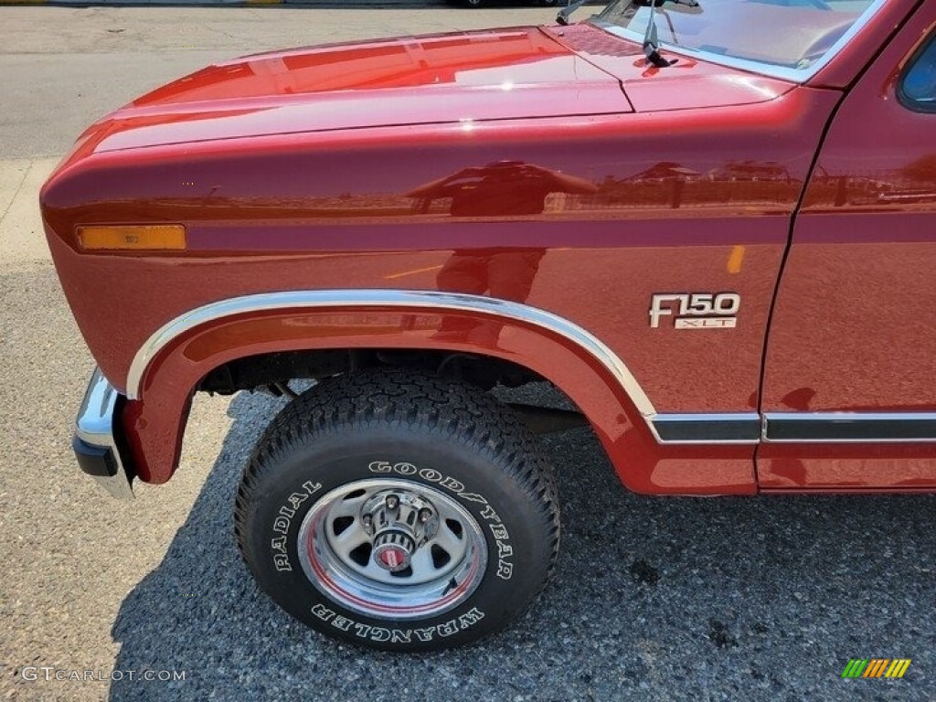 1986 F150 XLT Regular Cab - Bright Red / Red photo #25