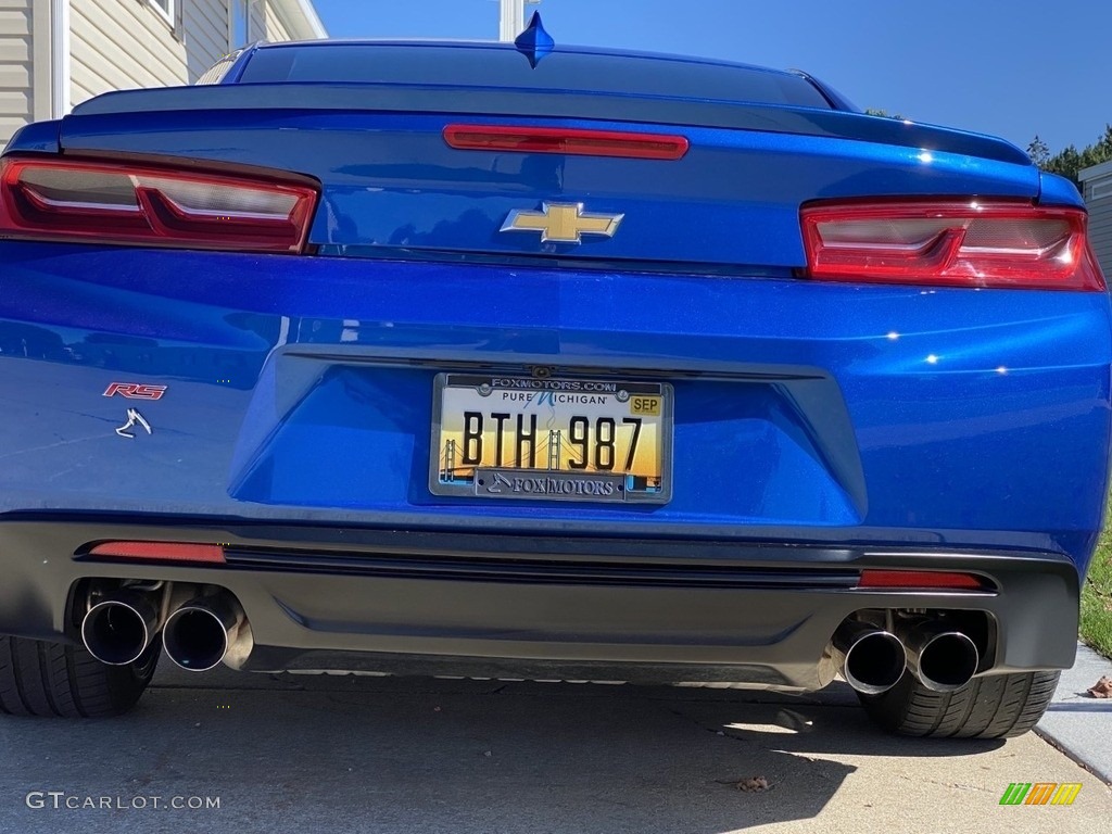 2016 Camaro LT Coupe - Hyper Blue Metallic / Medium Ash Gray photo #10