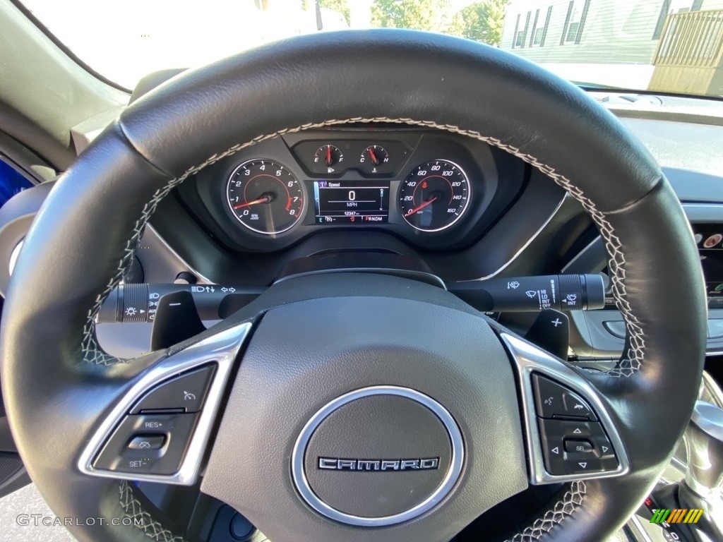 2016 Camaro LT Coupe - Hyper Blue Metallic / Medium Ash Gray photo #12