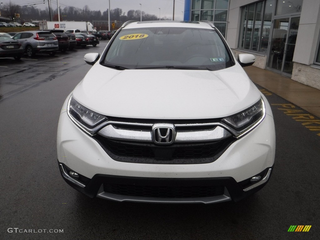 2018 CR-V Touring AWD - White Diamond Pearl / Black photo #4