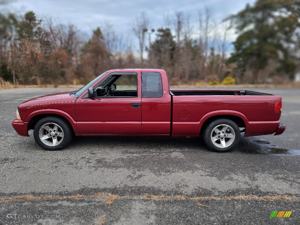 Dark Cherry Red Metallic 2003 GMC Sonoma SL Extended Cab Exterior Photo #143479902