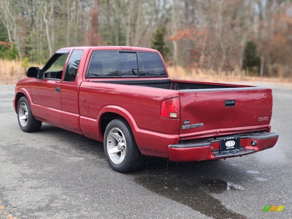 2003 Sonoma SL Extended Cab - Dark Cherry Red Metallic / Graphite photo #3