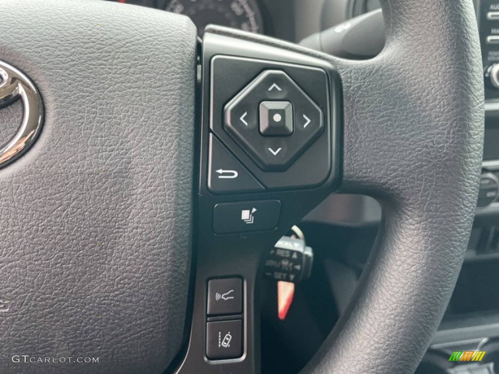2022 Toyota Tacoma SR Double Cab 4x4 Cement Gray Steering Wheel Photo #143480181