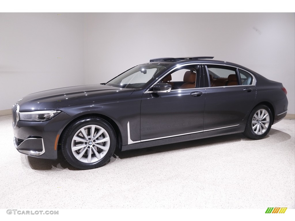 2021 7 Series 740i xDrive Sedan - Dark Graphite Metallic / Cognac photo #3