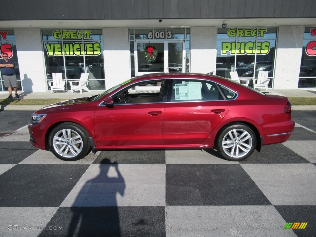2018 Passat SE - Fortana Red Metallic / Cornsilk Beige photo #1