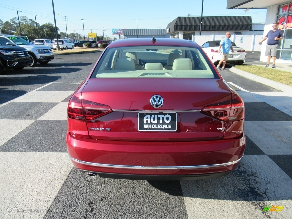 2018 Passat SE - Fortana Red Metallic / Cornsilk Beige photo #4