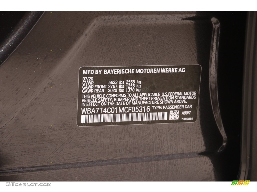 2021 7 Series 740i xDrive Sedan - Dark Graphite Metallic / Cognac photo #26