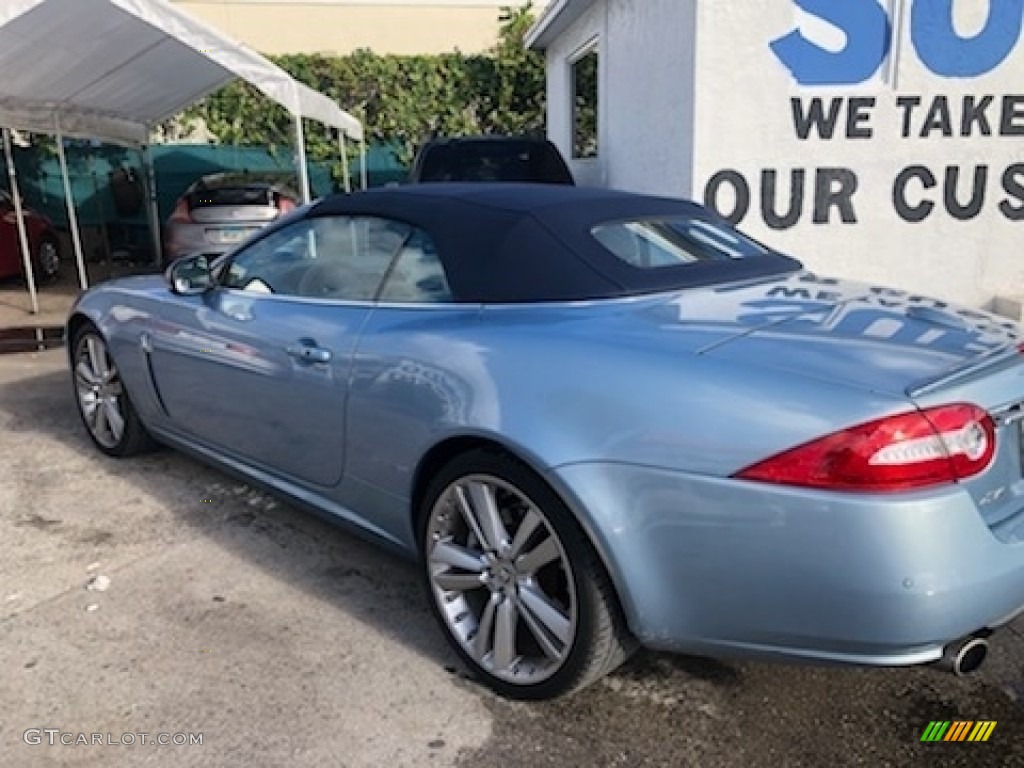 2010 XK XK Convertible - Frost Blue Metallic / Ivory photo #2
