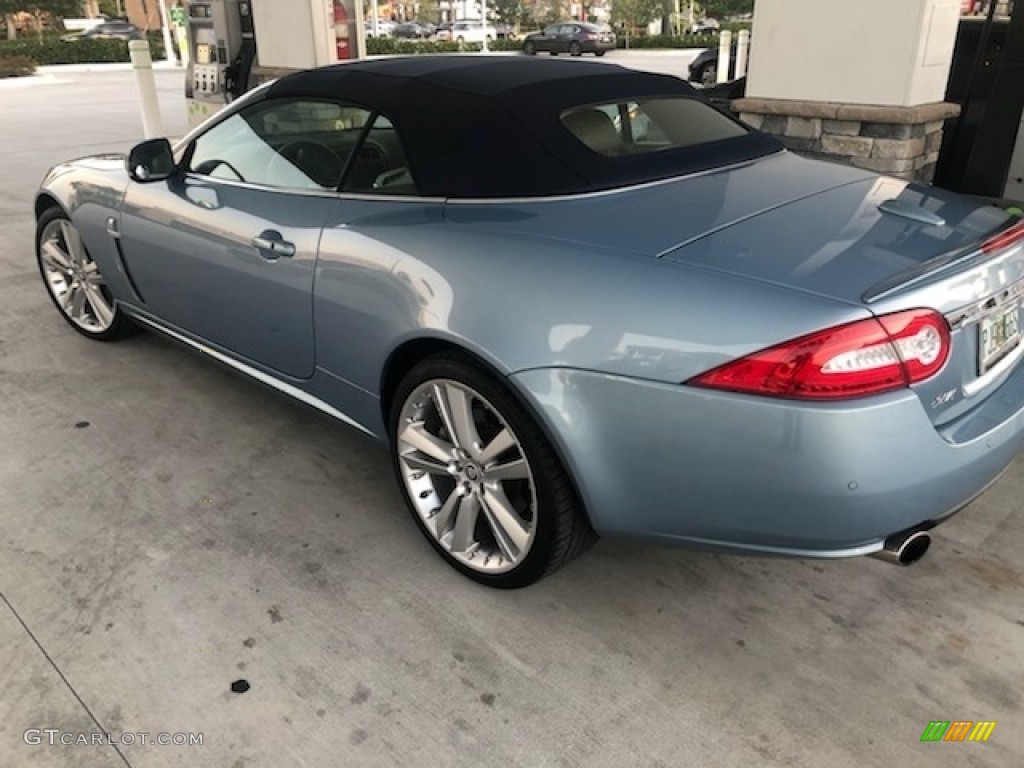 2010 XK XK Convertible - Frost Blue Metallic / Ivory photo #6