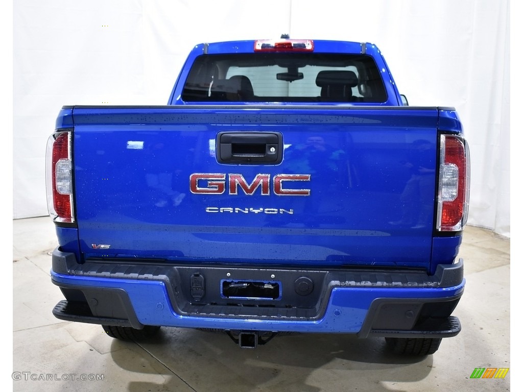 2021 Canyon Elevation Extended Cab 4x4 - Dynamic Blue Metallic / Jet Black/Dark Ash photo #3