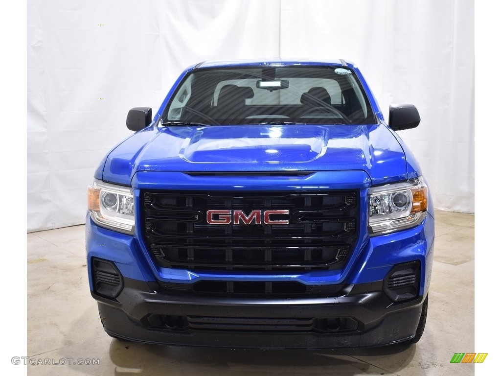 2021 Canyon Elevation Extended Cab 4x4 - Dynamic Blue Metallic / Jet Black/Dark Ash photo #4