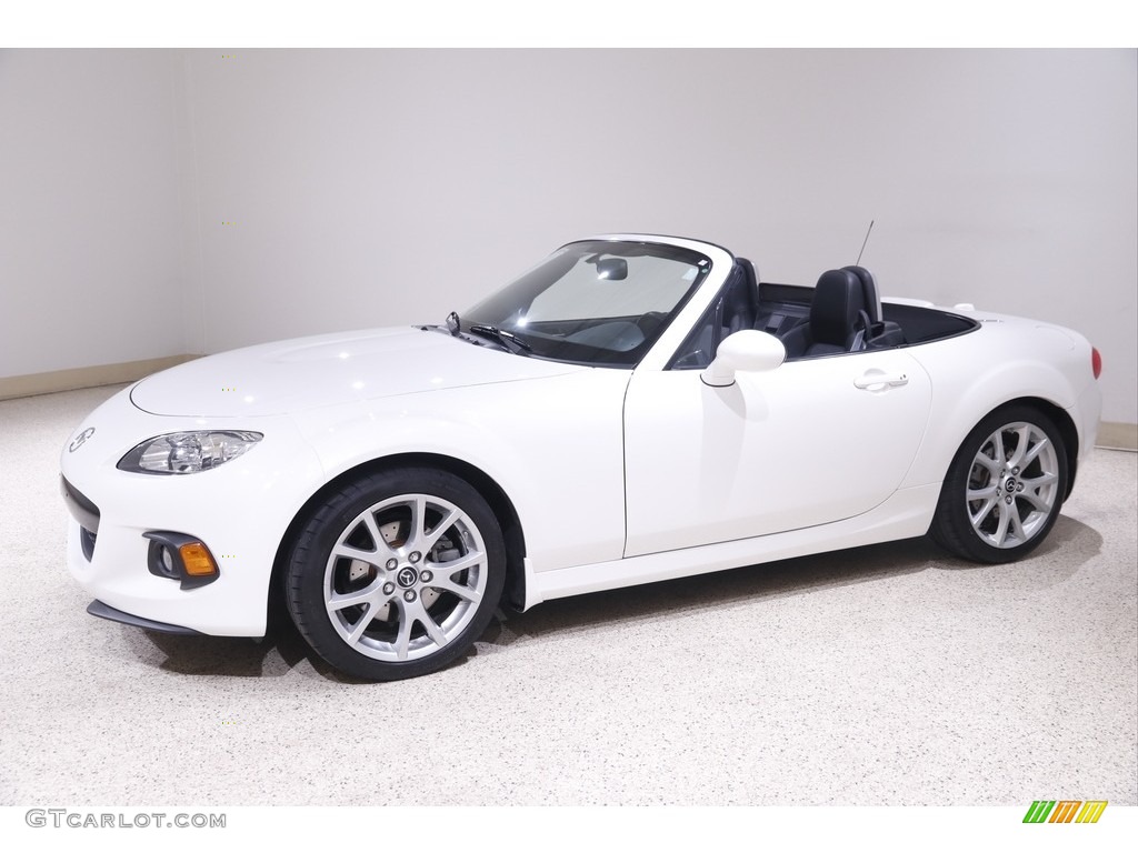 Crystal White Pearl 2015 Mazda MX-5 Miata Grand Touring Roadster Exterior Photo #143481867