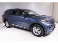 2020 Blue Metallic Ford Explorer XLT 4WD  photo #1