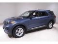 2020 Blue Metallic Ford Explorer XLT 4WD  photo #3