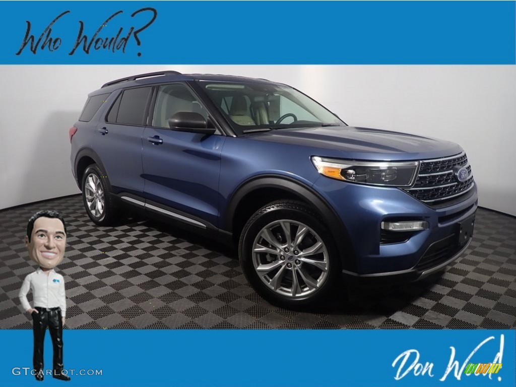 Blue Metallic Ford Explorer