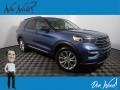 2020 Blue Metallic Ford Explorer XLT 4WD  photo #1