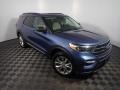 2020 Blue Metallic Ford Explorer XLT 4WD  photo #3