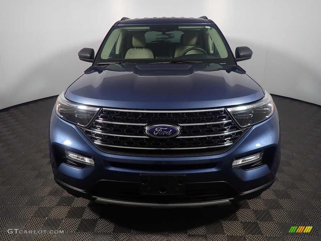 2020 Explorer XLT 4WD - Blue Metallic / Sandstone photo #5