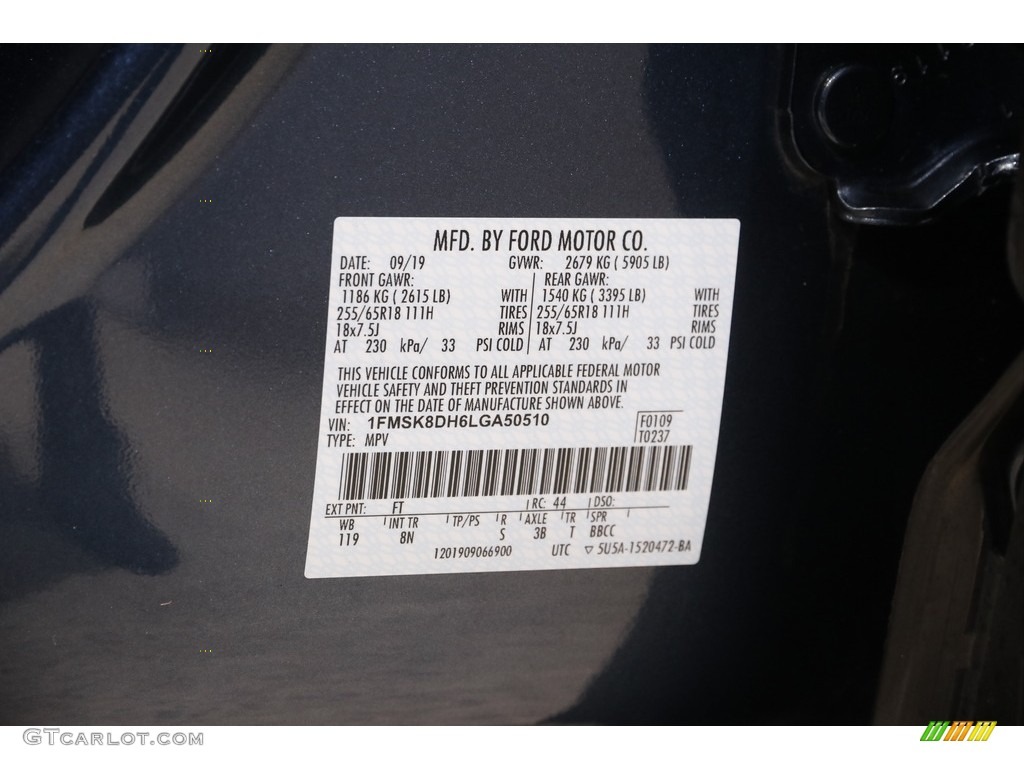2020 Explorer XLT 4WD - Blue Metallic / Sandstone photo #22