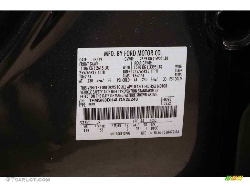 2020 Explorer XLT 4WD - Magnetic Metallic / Ebony photo #19