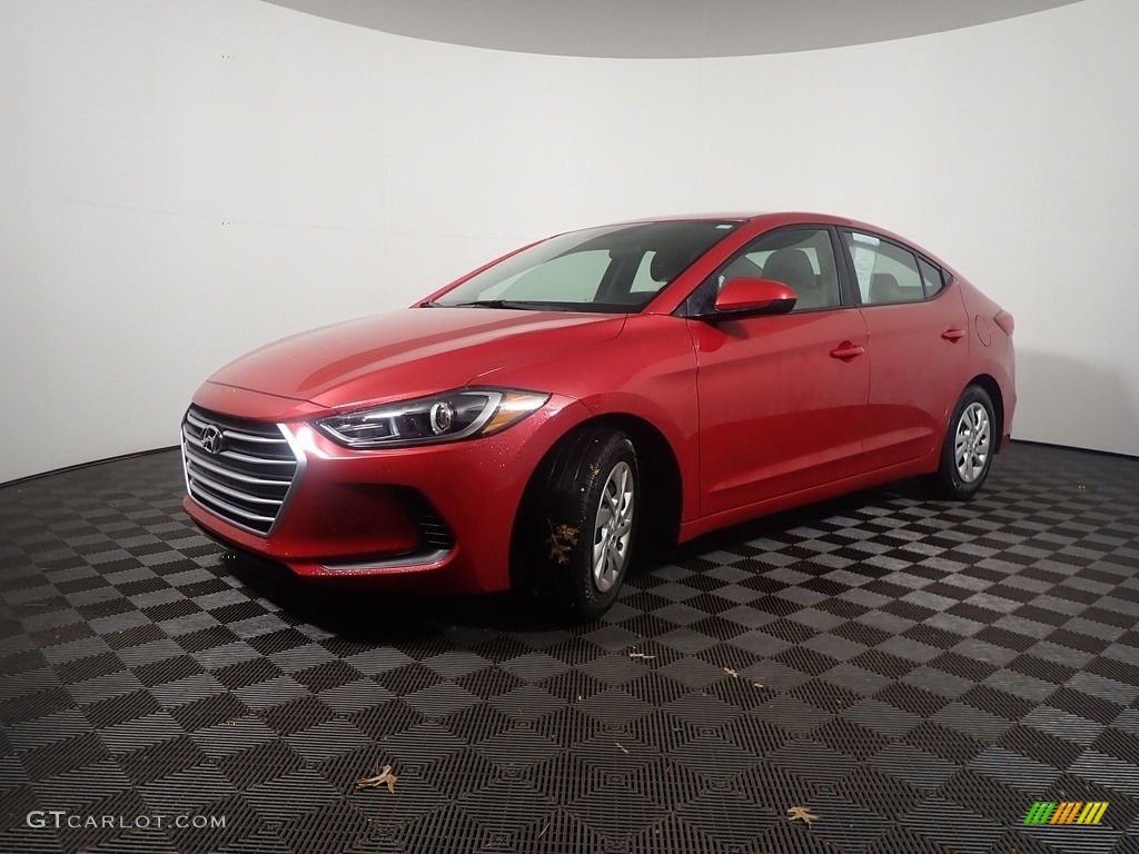 2018 Elantra SE - Scarlet Red / Gray photo #7