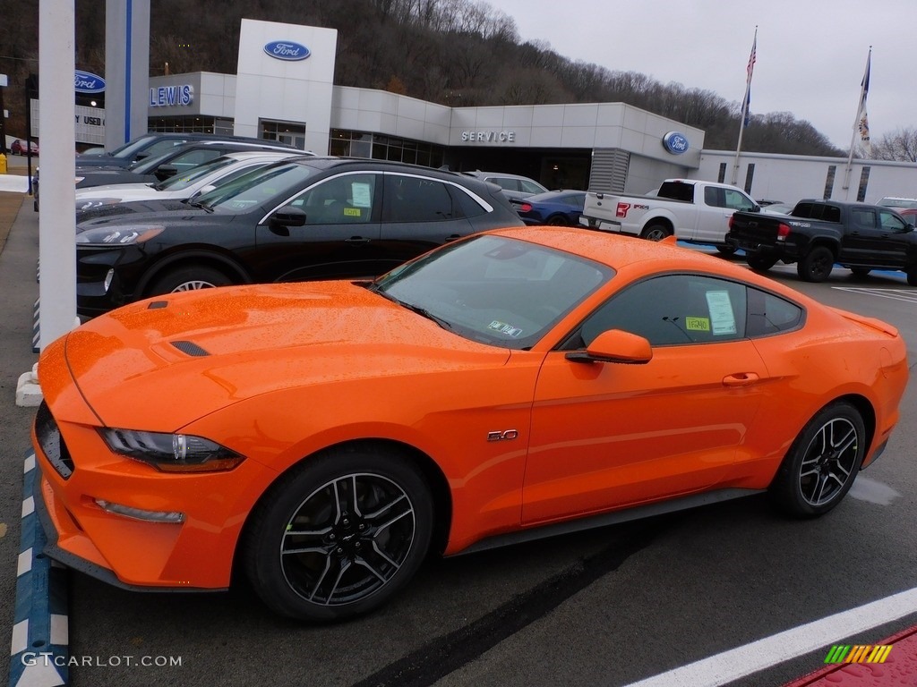 Twister Orange Tri-Coat 2021 Ford Mustang GT Fastback Exterior Photo #143484809